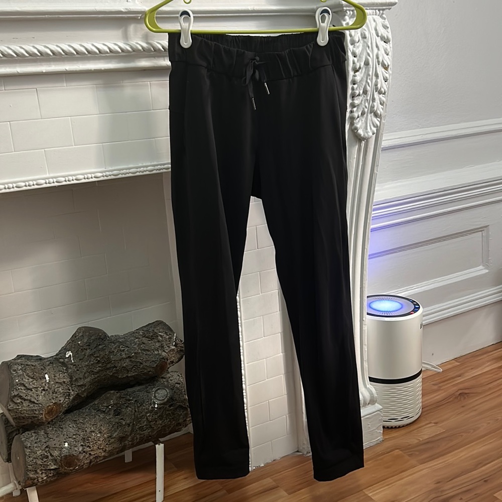 Lululemon stretch high rise pants 7/8 black